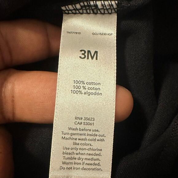 Carters Infant 3 Months Black Skeleton Footed Pajamas + Matching Hat – Halloween - Picture 8 of 8